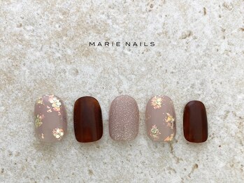 マリー ネイルズ いわきラトブ店(MARIE NAILS)/定額7,700円税込 オーロラ 1218a