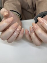 アンドラッシュ 駒込駅前店(and lash)/ワンカラー、星ネイル