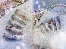 美人計ネイルサロンの雰囲気（3Dアート｜手描きアート｜痛ネイル得意｜instagram：miki_zhmy）