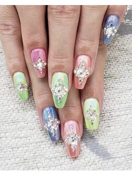 エムアイネイル(MI nail)/ジェルアートつけ放題¥8200