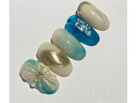 花×ニュアンスネイル
