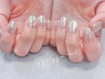 ネイルアンドアイラッシュ シシュ 高槻店(nail&eyelash SyiSyu)の写真/ワンカラー/グラデ¥3950★繊細な手描きアートや持込みデザインの再現力・仕上がりのクオリティが高い！