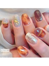 チャコネイル(chaco-nail)/ベッコウ柄ネイル