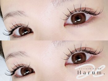 ハル(Harum.)の写真/全メニューフラットラッシュ使用で汗や皮脂にも負けない！付け替えまでキレイなお目元長続き♪