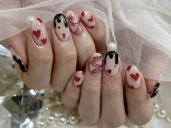 アンジュ(Ange)/【Ayaka】バレンタインネイル