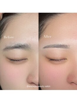 アンドアイ(and_eye)の写真/【垢抜け眉毛】眉毛WAXで自眉を活かしながら自然に整え、洗練された印象に＊メンズも大歓迎!
