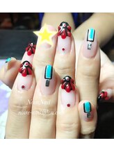 ノワール ネイルアンドスクール(Noire)/インディアンジュエリー風ネイル