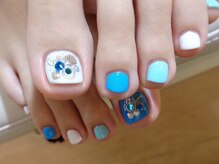 アミュリー ネイル アトリエ(Amury nail atelier)/ちぐはぐ スタッズ フット 大人