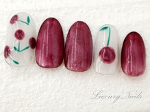 ラグジュアリーネイルズ オオミヤ(Luxury Nails Omiya)/ガーリー*さくらんぼ柄