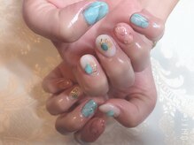 アーザ 吉祥寺(ASa)/大理石ネイル☆