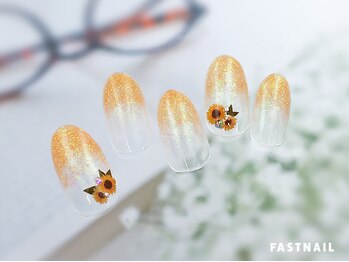 ファストネイル ロコ 春日店(FASTNAIL LOCO)/ひまわりネイル【11930】