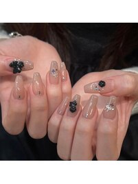人気のちびリボン×バラパーツ