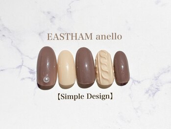 イーストハムアネーロネイル(EAST HAM anello nail)/定額シンプルデザイン