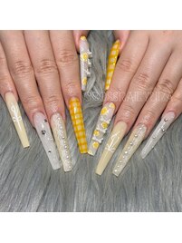 レトロデザインネイル