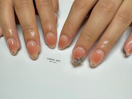 リボンチークネイル