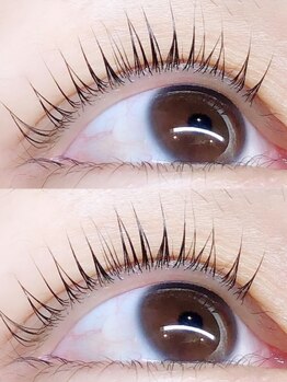 エゾン(Ezon)の写真/【くるんとした上向きまつ毛】自然で可愛く好象的な目元へ♪《まつパ/パリジェンヌラッシュリフト6600円》