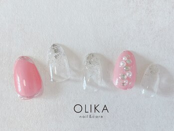 オリカ(OLIKA)/ピンク×ラメグラデーション