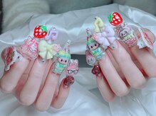 地雷系3Dデコネイル【持ち込み/長さ出し/新大久保】