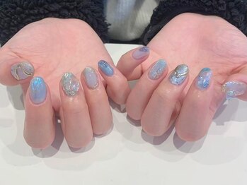 アイスタジオ アンド タブルネイル 梅田店(EYE STUDIO&W NAIL)/マリンネイル パールネイル