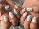 リボンにハート