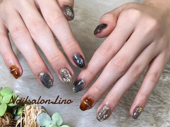 リノ(Lino)/秋ニュアンスネイル