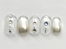 ジェミーネイル イケブクロ(Jemiy nail ikebukuro)/ストーンミラー¥6000