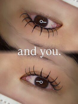 アンドユー(and you.)の写真/エクステメニューの豊富さであなたにピッタリが見つかる☆最適なデザインをご提案します♪