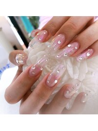 クリアPINK スカルプ