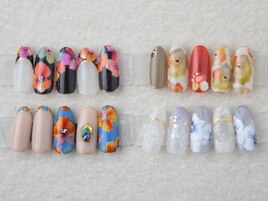 フラワーデザインネイル