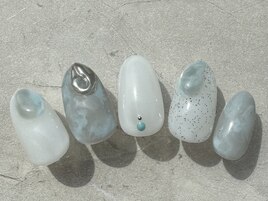 夏ニュアンスネイル