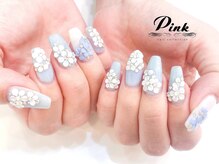 ネイルコレクション ピンク(Nail Collection Pink)/3Dフラワー◆イベントブライダル