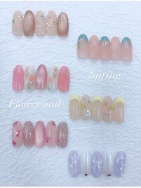 春トレンド《Flower nail》