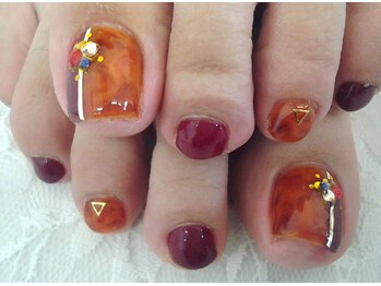 ネイルサロン エクール(Axceorr)/べっ甲ネイル!FOOT