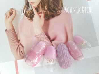 アグニークリッシェ(Agunik Riche)/【ニットネイル】