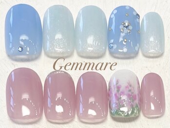 ジェンマーレ 青葉台店(Gemmare)の写真/爪の形や長さに合わせた施術で、指先が綺麗に見える♪初めての方に◎オフ無料・プチデザインコース/¥6,950