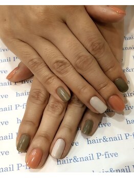 ヘアアンドネイル ピーファイブ(P-five)/オシャレ！夏のマットネイル♪