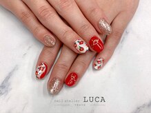 ネイルアトリエルカ(nail atelier LUCA)/W-562 大人和柄×リングネイル