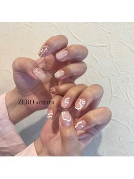 ゼロ アトリエ(ZERO Atelier)/アシンメトリーネイル