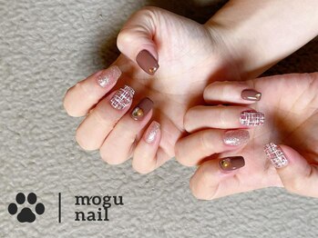 モグネイル(Mogunail)/冬ネイル/ツイードネイル
