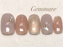 ジェンマーレ 青葉台店(Gemmare)/大人上品キラキラストーンネイル