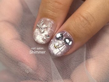 シマー(Shimmer)/さくらんぼネイル