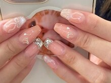 シェリーラメール 渋谷(cherielamer)/ガーリーリボンネイル