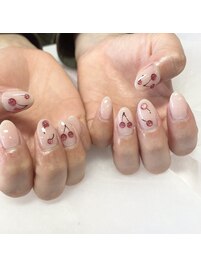 さくらんぼネイル