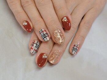 ネイルサロン プルミエール(Premiere)/バーバリー×ボルドー