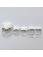 アトリエラブニール/ウェーブフレンチネイル