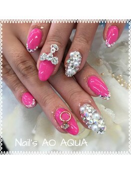 ネイルズアオアクア(Nail's AO AQUA)/デザインネイル☆