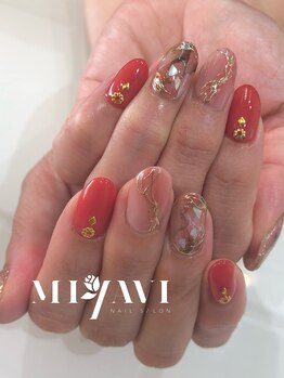 リアンブリエ(LienBriller)/大理石ネイル