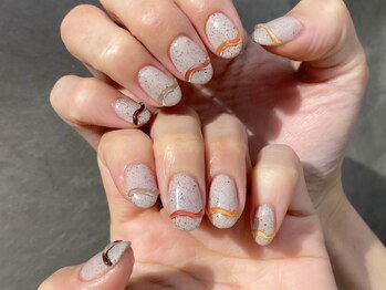 アイミーモア 国立店(aimer more)/カラフルうねうねネイル