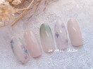 初回オフ無料春ネイル￥7000