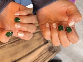 グリーンとラメラメ